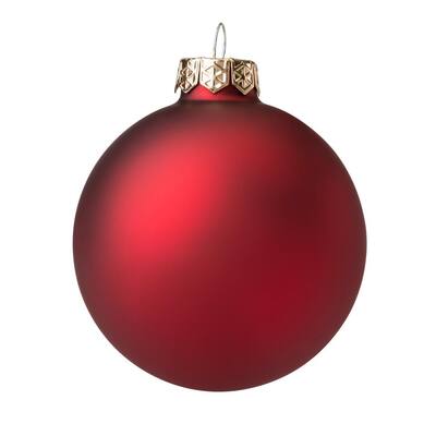plain red ornaments