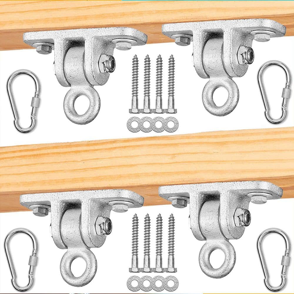 Playberg Residential Heavy Duty Swing Hanger Brackets Set, Indoor/Outdoor  Use, 2x5.25x4 inch, Secure & Strong