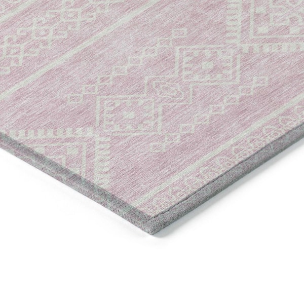Chantille Machine Washable Indoor/Outdoor Abstract ACN901 Pink 8 ft. x 10 ft. Area Rug