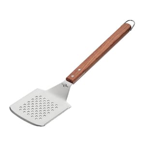 Texas BBQ turner w/holes and serrated edge, 17 in. x 5 in. x 75 in.