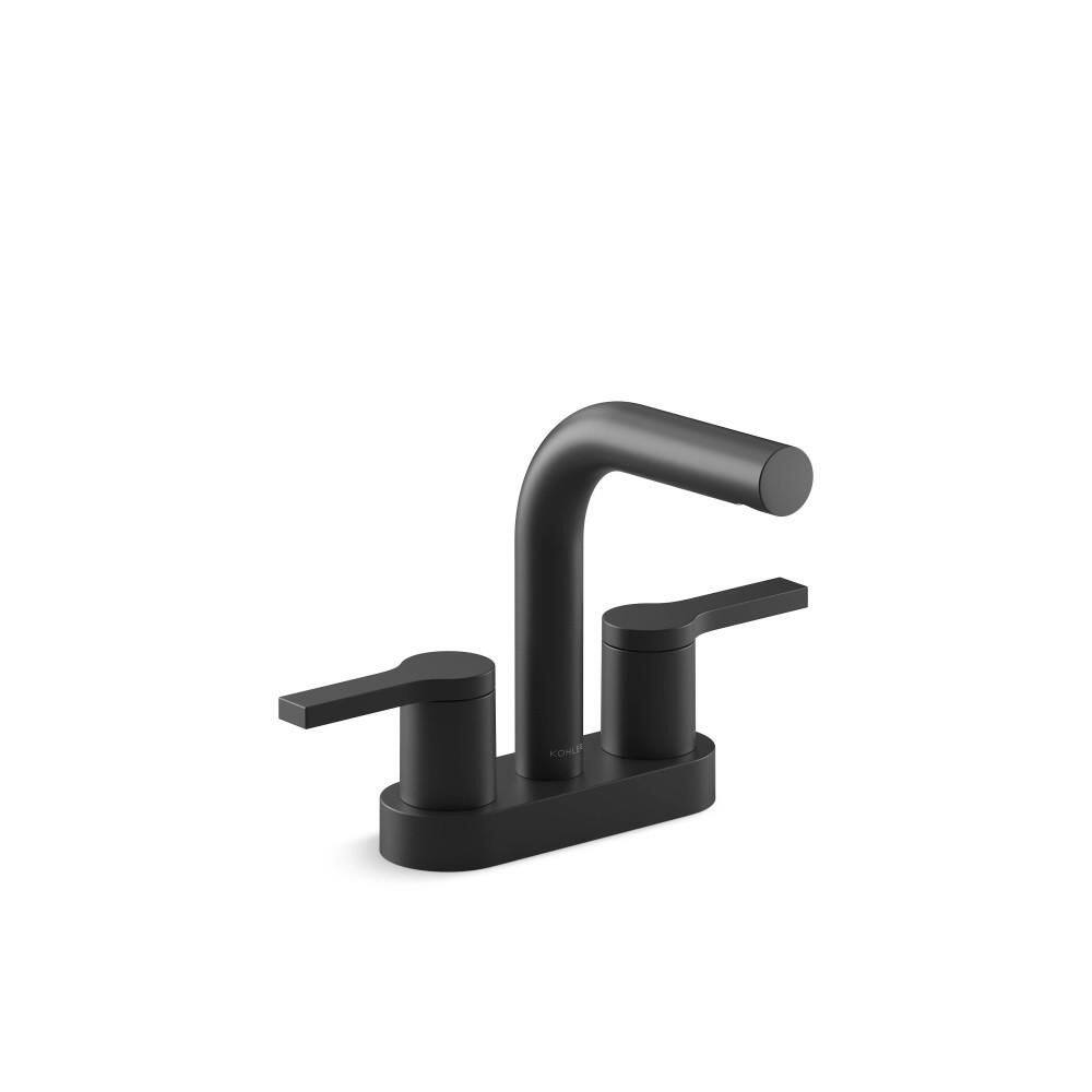 Elate Centerset Double Handle Bathroom Sink Faucet with 1.0 GPM in Matte Black price history on PriceWatchPro