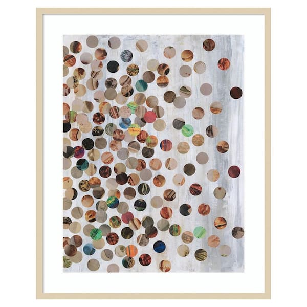 Amanti Art 100 Pennies II by Natalie Avondet 33 in. W x 41 in. H. Wood Framed Wall Art Print Framed in Brown