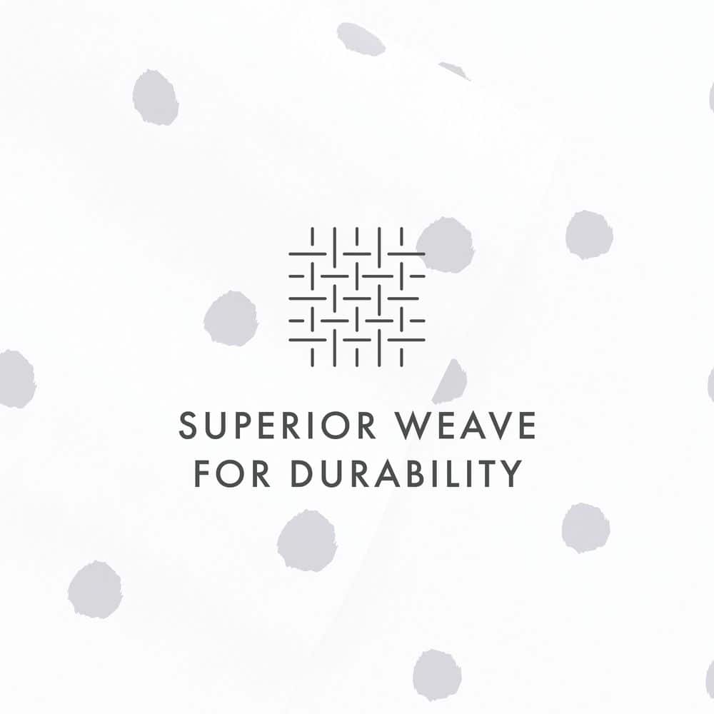 Queen Gray Polka Dot Microfiber Deep Pocket Sheet Set