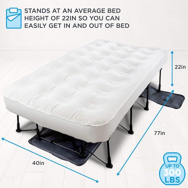 self inflating twin bed