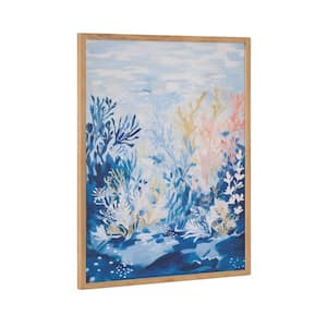 Gallery Underwater Ocean Landscape by The Creative Bunch Studio Natural Framed Art Print 16 in. x 20 in.