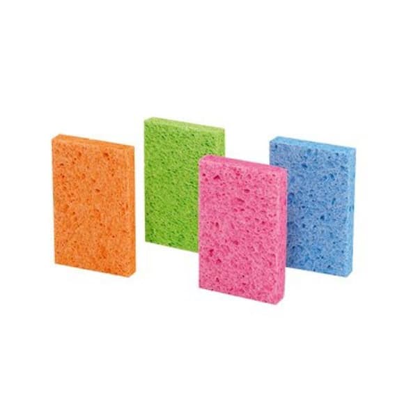 ocelo 4-3/4 in. x 3 in. x 5/8 in. Stay Fresh Sponge (4-Pack)