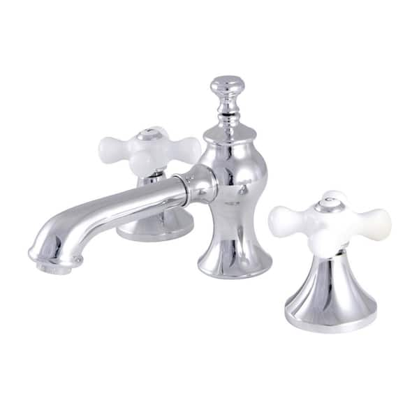 Vintage 8 in. Widespread 2-Handle Bathroom Faucet in Chrome