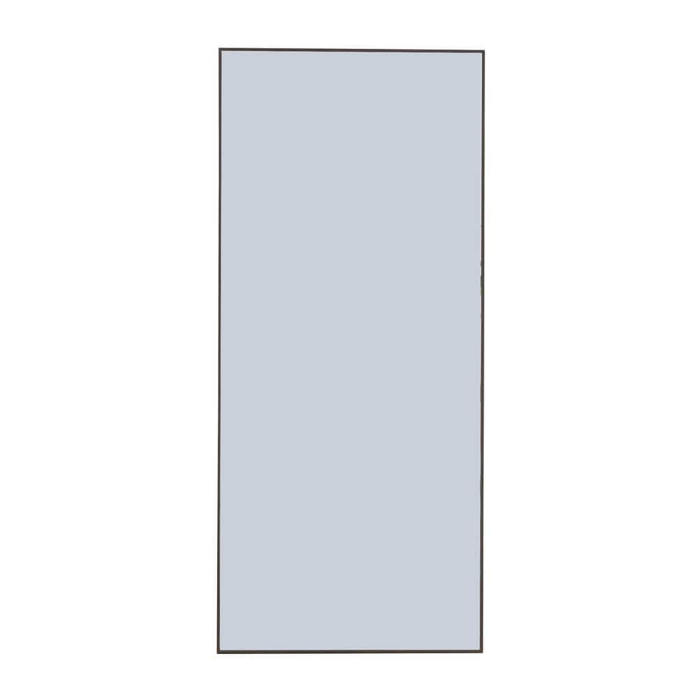 Timeless Style Gray 31.4 in. W x 71 in. H Rectangle Solid Wood Full Length 