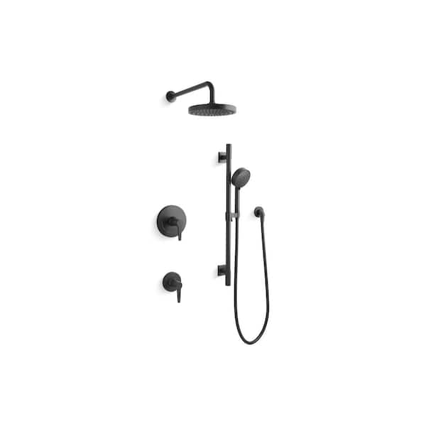 KOHLER Awaken Showering Kit 1.75 GPM in Matte Black