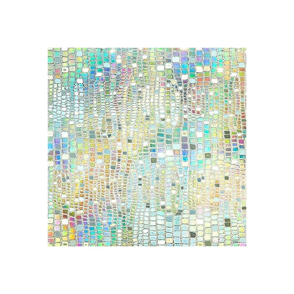 30 in. W x 79 in. L Muti-colored Geometric Decorative Heat Blocking Window Film