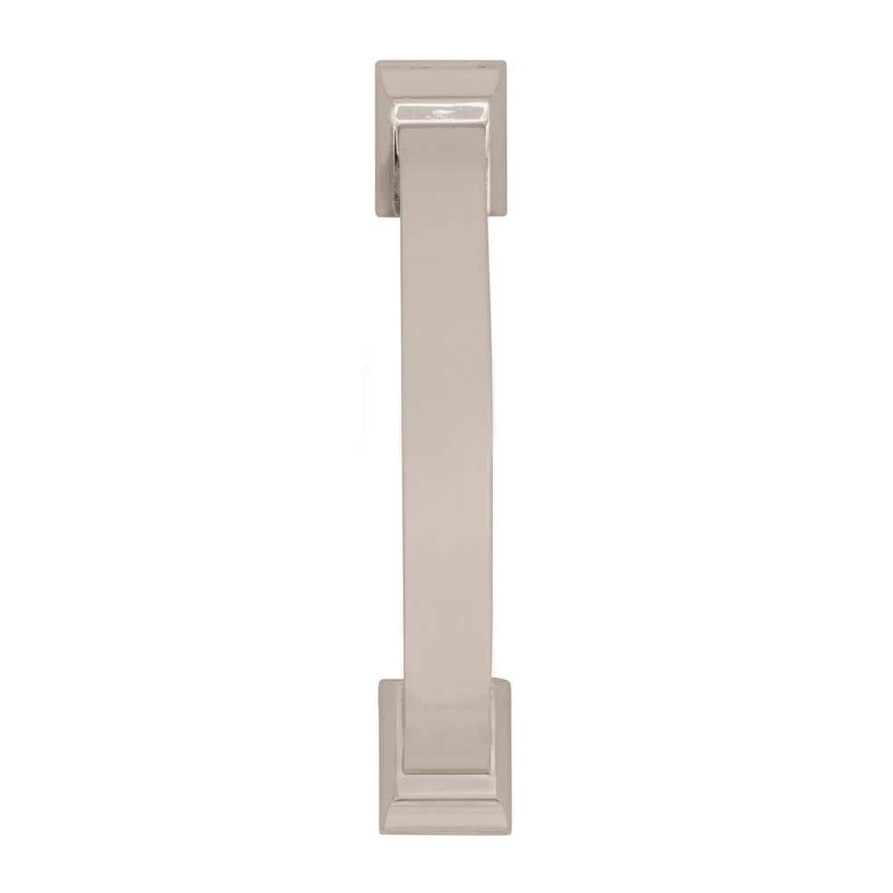 Polished Nickel 3-Inch Transitional Cabinet Pull with Mounting Hardware