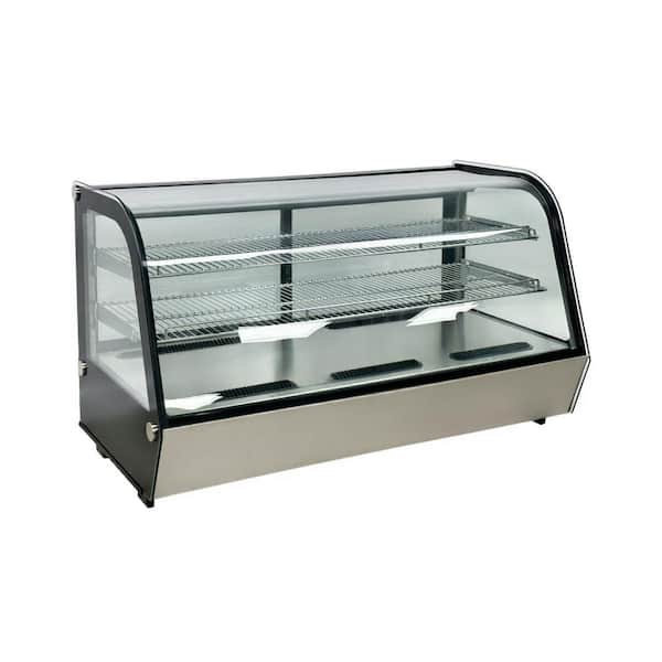 Elite Kitchen Supply 40 in. 7.1 cu. ft. NSF Refrigerated Bakery Display Case Countertop EW200R Black