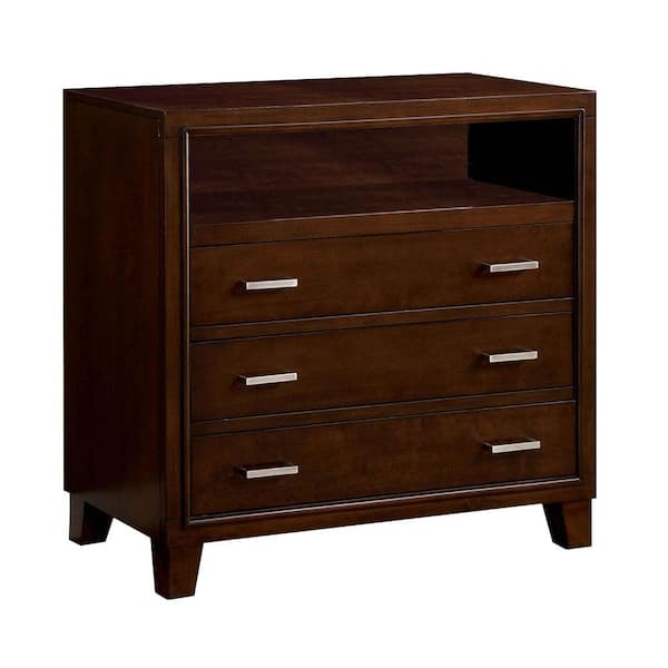 William's Home Furnishing Gerico II Brown Cherry Media Chest