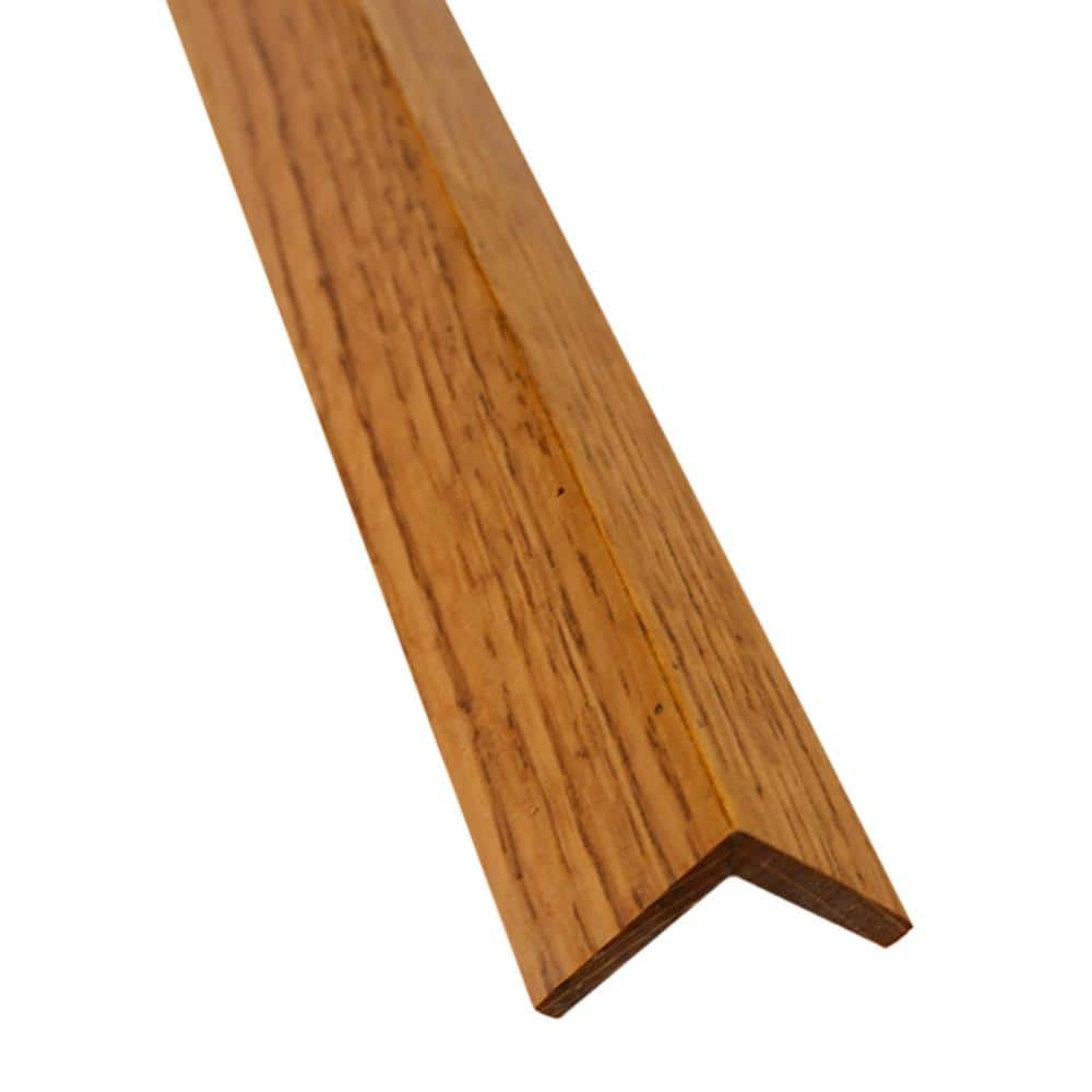 Golden Oak Peel-and-Stick Wood Corner Molding
