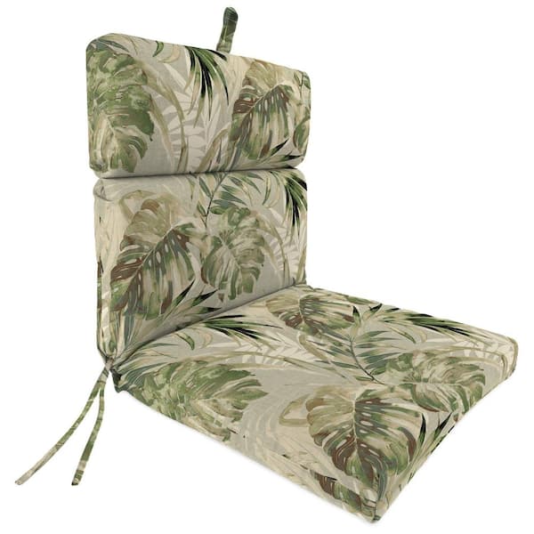 Jordan Manufacturing 44 in. L x 22 in. W x 4 in. H Rectangular Outdoor Chair Cushion in Kash Gray