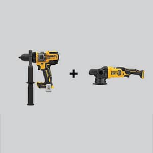 20V MAX Brushless Cordless 1/2 in. Hammer Drill/Driver and 5 in. Variable Speed Random Orbit Polisher (Tools-Only)