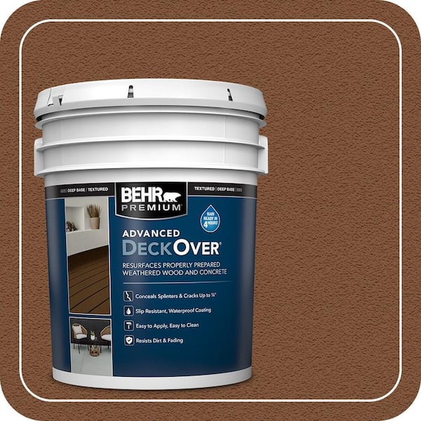 5 gal. #SC-152 Red Cedar Textured Solid Color Exterior Wood and Concrete Coating
