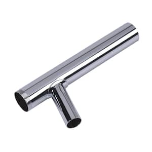 1-1/4 in. x 8 in. Chrome-Plated Brass Slip-Joint Sink Drain Tailpiece Pipe Extension Tube with H-Line Branch