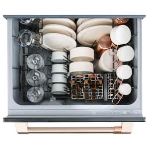 24 in. Matte Black Smart Single Drawer Dishwasher with Customizable Hardware, ENERGY STAR