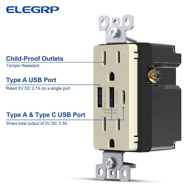 6 Outlets Wall Charger With 3 Usb Ports And Hidden Plug 2 - Temu