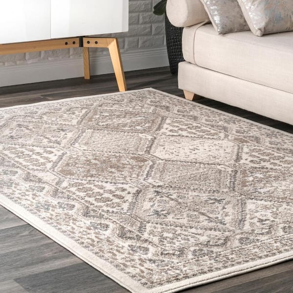 Ultra Stop Rug Pad by Home Dynamix 2'x3'6 inch Rectangle, Size: 2' x 4', Beige