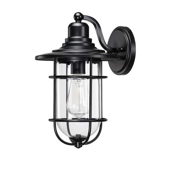INNOBULE 1-Light Matte Black Wall Sconce