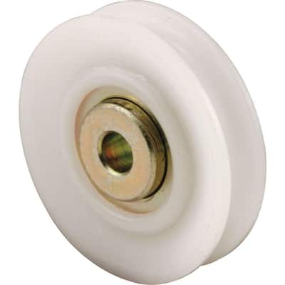 Nylon Roller, Steel Ball Bearings, 1-11/16 in. Diameter, 7/16 in. wide (2-pack)