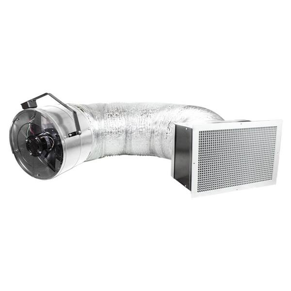 Maxx Air 17.75 in x 19 in 1600 CFM White Galvanized Steel Automatic Shutter Whole House Fan