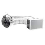 22.5 in x 22.75 in 2700 CFM White Galvanized Steel Automatic Shutter Whole House Fan