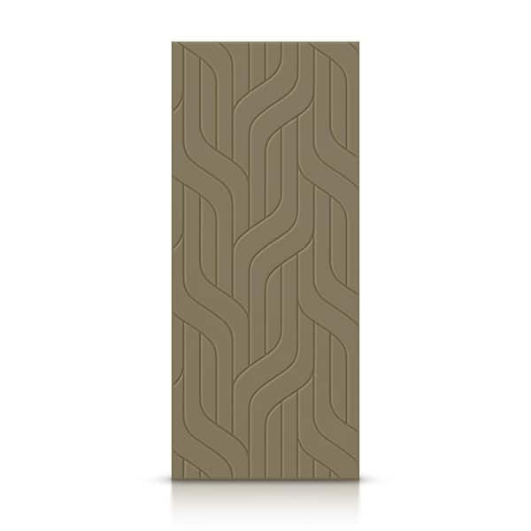 CALHOME 24 in. x 80 in. Hollow Core Olive Green Painted Composite MDF Interior Door Slab