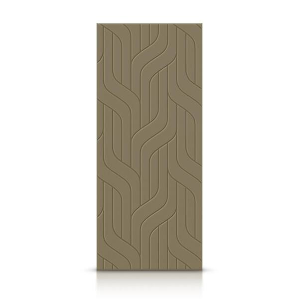 CALHOME 42 in. x 96 in. Hollow Core Olive Green Painted Composite MDF Interior Door Slab