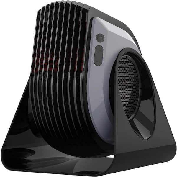 Adrinfly 11.27 in. 4 Fan Speeds Fitness Floor Fan in Black with Remote