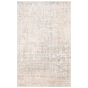 Adirondack Beige/Slate 5 ft. x 8 ft. Abstract Area Rug