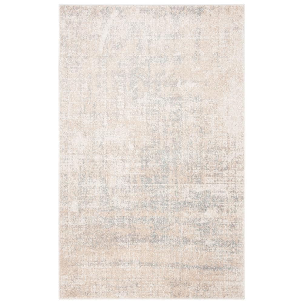 Gray Washable Reversible 9' x 12' Synthetic Area Rug