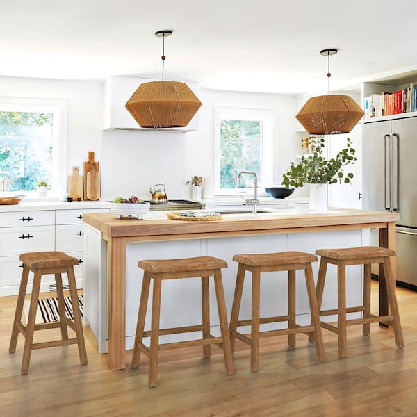 Solid wood outlet saddle bar stools