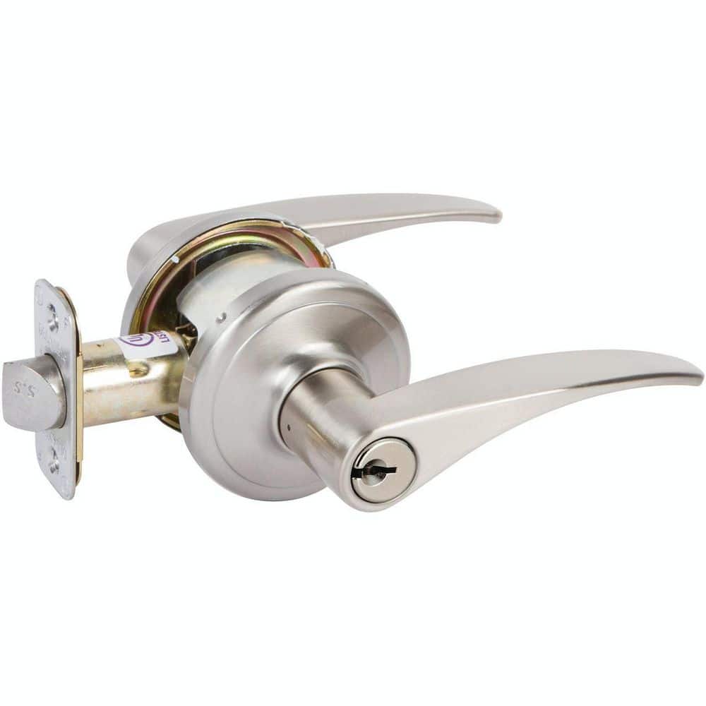 Delaney Grade 2 Mircet Entry Door Lever in Satin Nickel price history on PriceWatchPro