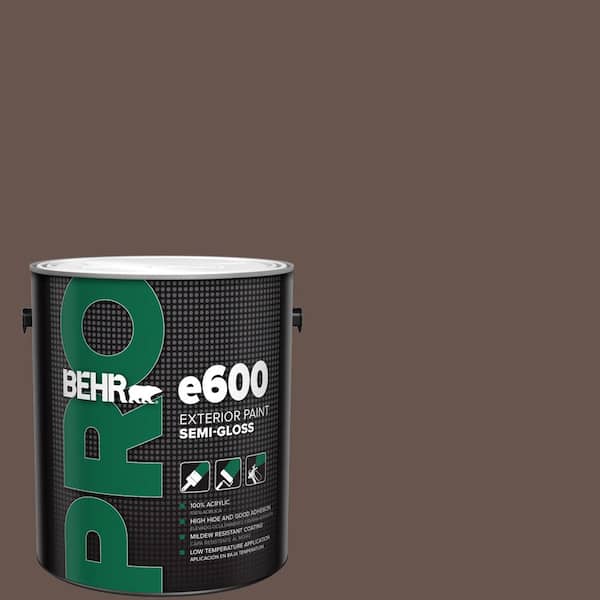 BEHR PRO 1 gal. #HDC-CL-13A Library Leather Semi-Gloss Exterior Paint