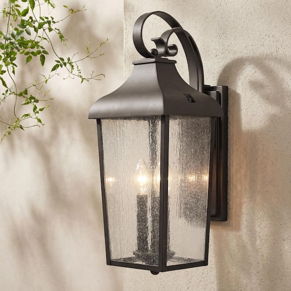 Forestdale 2-Light Olde Bronze Outdoor Hardwired Wall Lantern Sconce with No Bulbs Included (1-Pack)