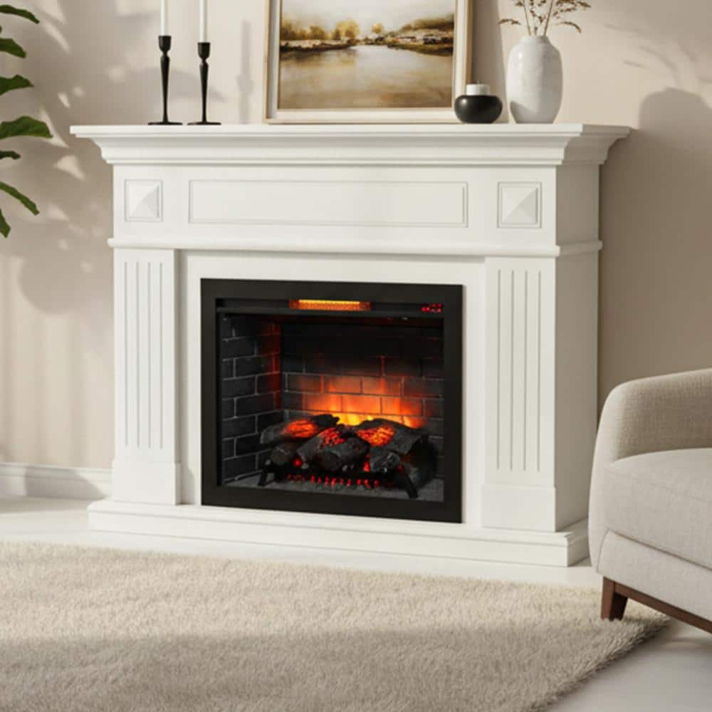 33 inch Infrared Electric Fireplace Insert with Removable Trim Kit, 1500W, 5018 BTU, 5 Flame Levels, Touch Panel price history on PriceWatchPro