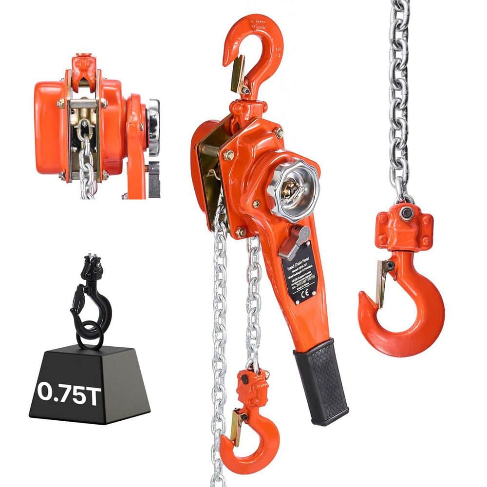 Manual Lever Chain Hoist, 3/4 T 1650 lbs. Capacity Heavy Duty Come Along, 5 ft. Lift G80 Alloy Steel Chain for Warehouse price history on PriceWatchPro