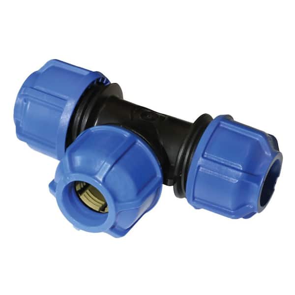 3/4" Polyethylene Tee CTS Compression