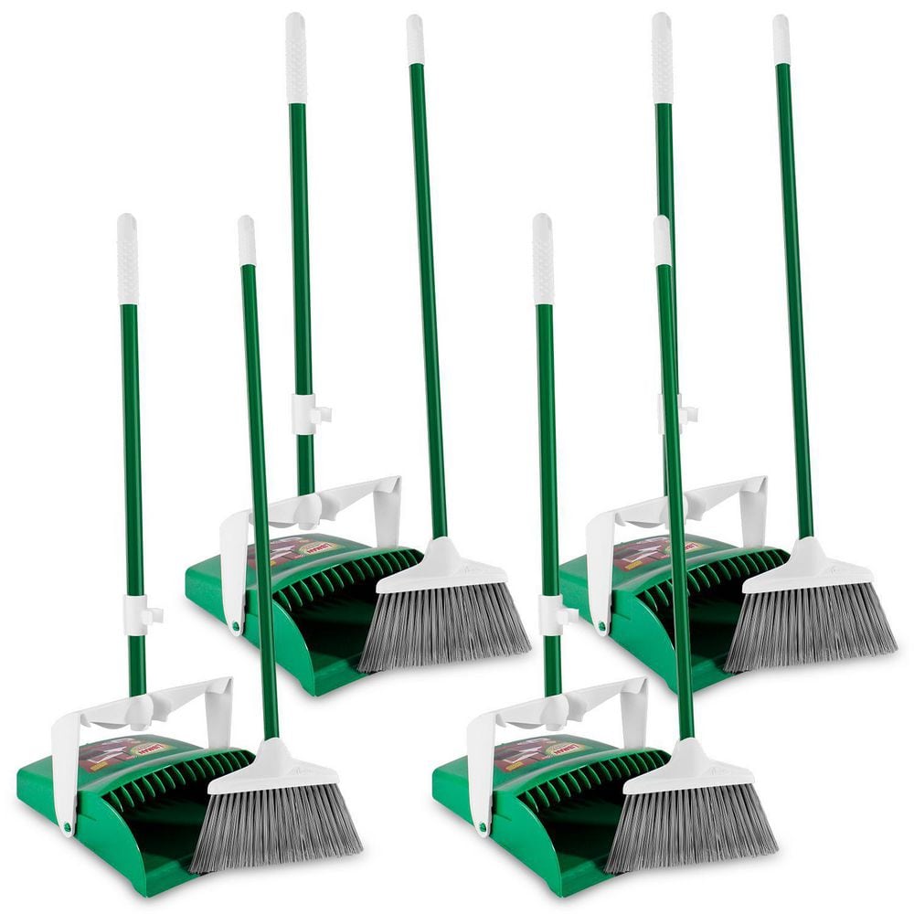 Broom And Dustpan Set Upright Stand Up 180 Degree Rotating Broom