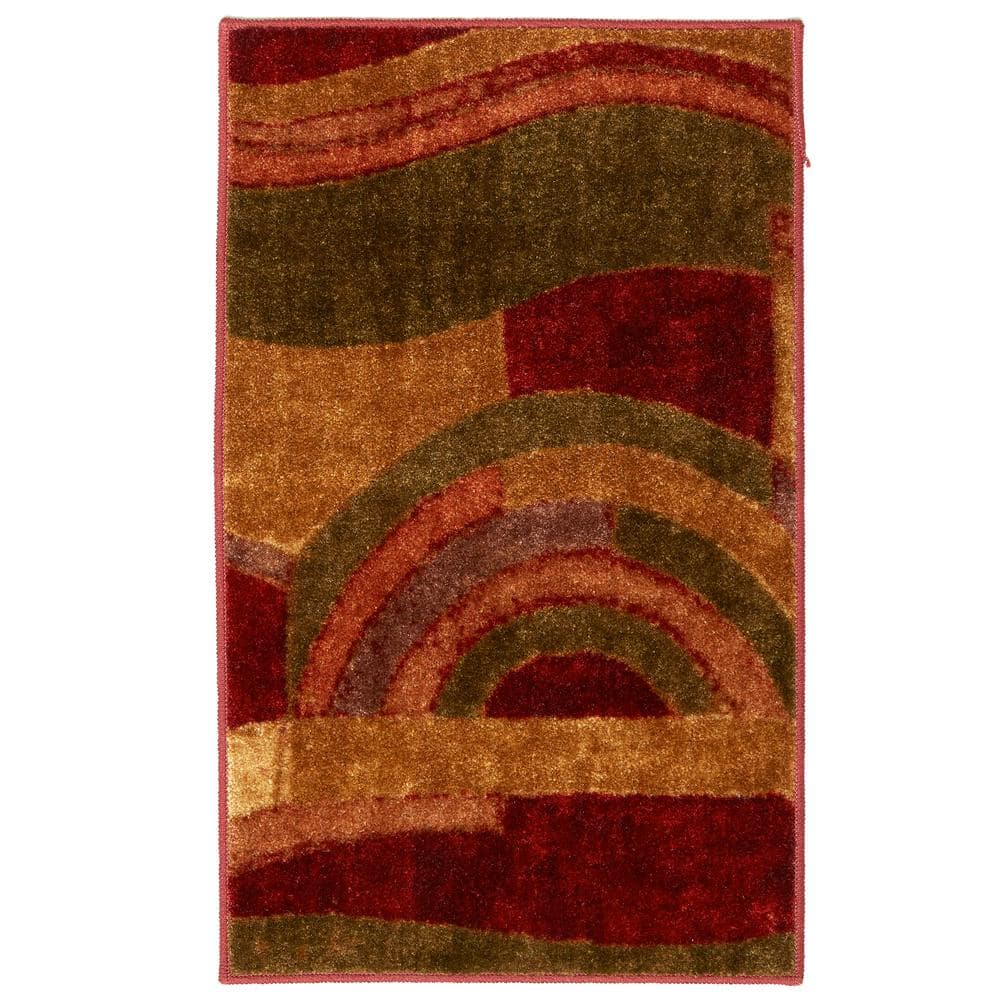 UPC 086093320614 product image for Piscasso Wine 2 ft. x 3 ft. Machine Washable Abstract Area Rug | upcitemdb.com