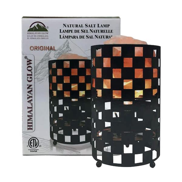 Himalayan Glow 8 in. Projective Design Metal Basket Lamp