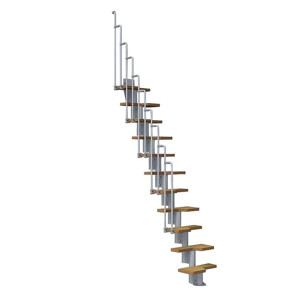 Arke Nice2 22 in. Grey Modular Staircase Kit K50102