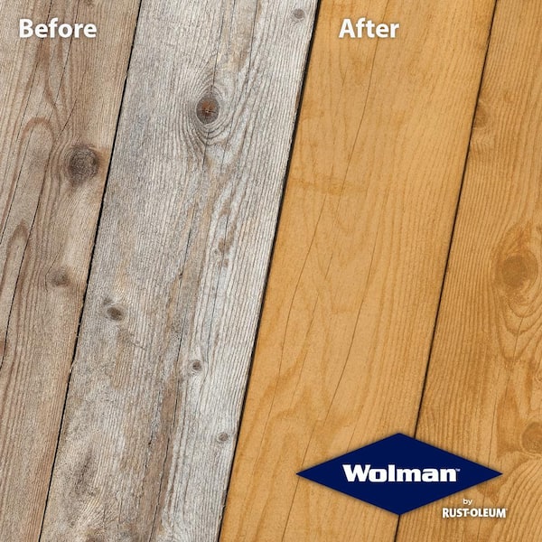 1 gal. F&P Golden Pine Exterior Wood Stain Finish and Preservative (4-Pack)