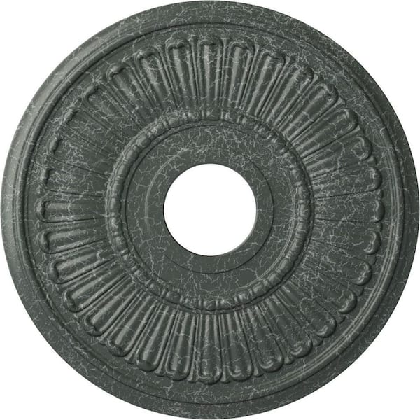 Ekena Millwork 3/4" x 16" x 16" Polyurethane Melonie Ceiling Medallion, Athenian Green Crackle