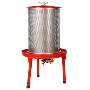 10.7-Gallon Red Stainless Steel Hydraulic Fruit Wine Apple Press Wine Making Instrument