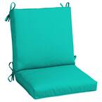20 in. x 19 in. CushionGuard Outdoor Welted Mid Back Dining Chair Cushion in Seaglass (2-Pack)