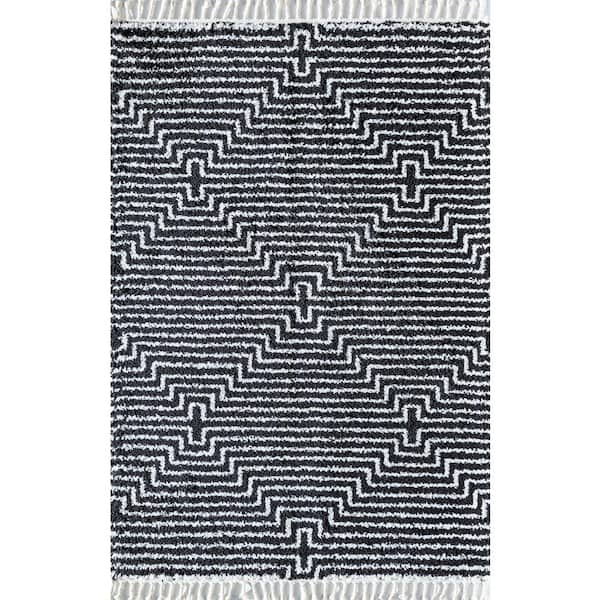 Rugs America Bennett Last Call 2'6"x4' Modern Black Area Rug